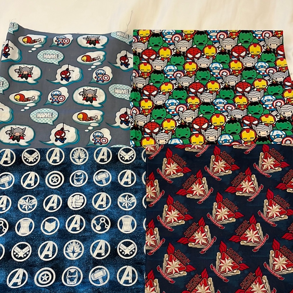 Marvel Avengers cotton fabric bundle